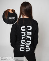 Это стиль жизни - Damen Oversized Langarm-Shirt schwarz by SAEBIS®