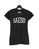 Lifestyle Damen T-Shirt tailliert schwarz by SAEBIS®
