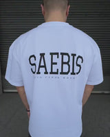 Lifestyle Herren Extra Oversized Premium T-Shirt weiß by SAEBIS®