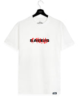 SAEBIS® стиль - Damen Oversized T-Shirt weiß