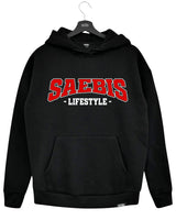 SAEBIS® 90's Lifestyle Damen Oversized Hoodie schwarz