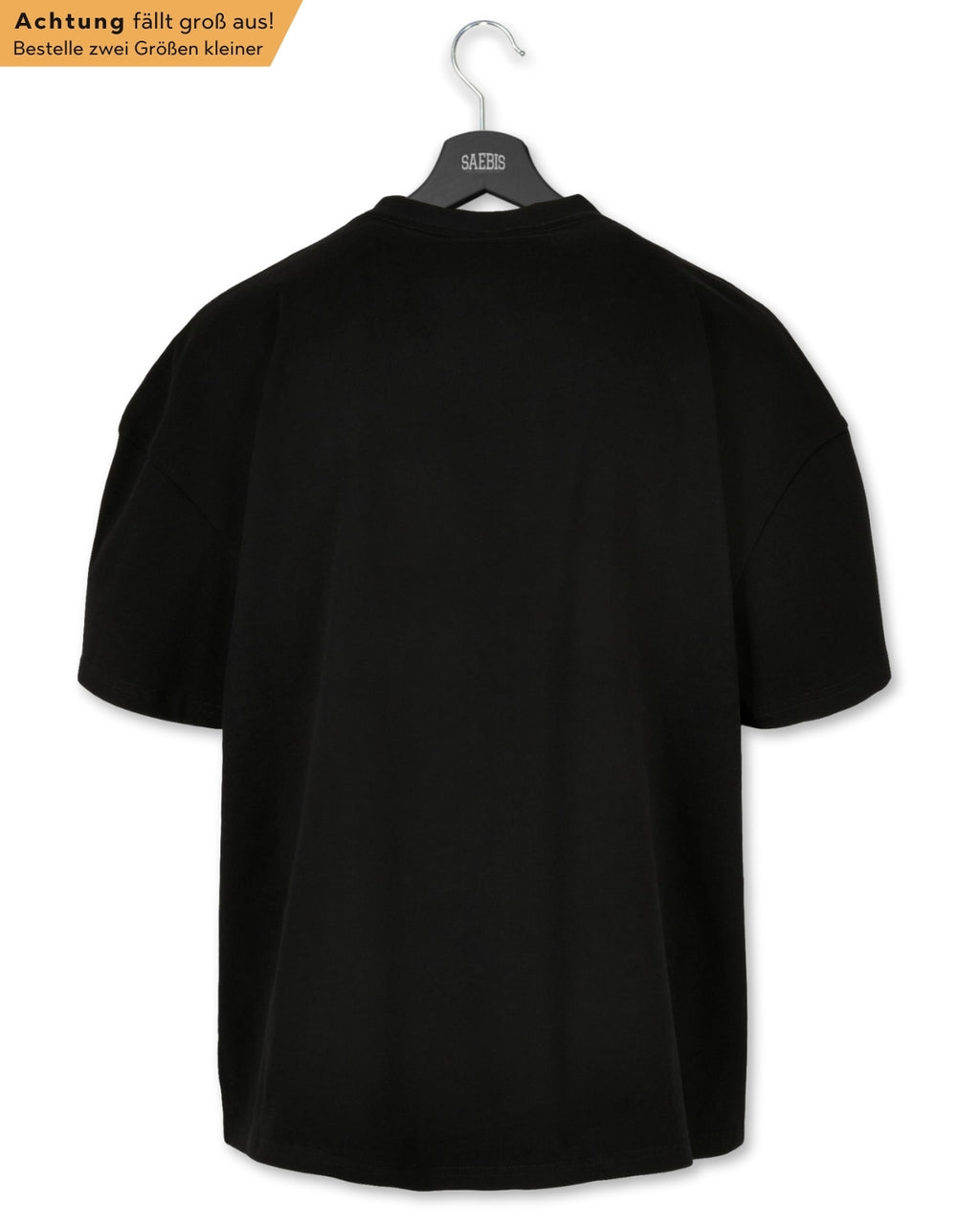 Herren Extra Oversized Premium T-Shirt schwarz - НЕ В СИСТЕМЕ - by SAEBIS®