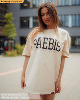 Lifestyle Damen T-Shirt Kleid cremefarben by SAEBIS®