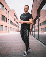 SAEBIS® All Black Herren T-Shirt schwarz