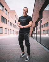 SAEBIS® All Black Herren T-Shirt schwarz