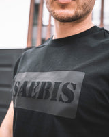 SAEBIS® All Black Herren T-Shirt schwarz