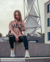 Lifestyle Damen T-Shirt Kleid sandfarben by SAEBIS®