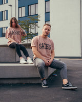 Lifestyle Herren Oversized T-Shirt sandfarben by SAEBIS®