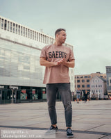Lifestyle Herren Oversized T-Shirt sandfarben by SAEBIS®