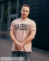 Lifestyle Herren Oversized T-Shirt sandfarben by SAEBIS®
