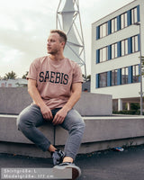 Lifestyle Herren Oversized T-Shirt sandfarben by SAEBIS®