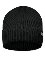 SAEBIS® Ribbed Beanie schwarz für Herren & Damen