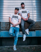 SAEBIS® Black Box Herren T-Shirt weiß