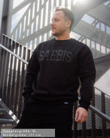 Extra schwerer Lifestyle All Black Herren Sweater by SAEBIS®
