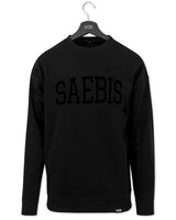 Extra schwerer Lifestyle All Black Damen Oversized Sweater by SAEBIS®