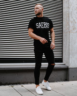 Lifestyle Herren T-Shirt schwarz by SAEBIS®