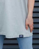 Lifestyle Damen Oversized T-Shirt asphaltgrau by SAEBIS®