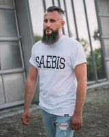 Lifestyle Herren T-Shirt weiß by SAEBIS®
