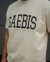 Lifestyle Herren Oversized T-Shirt cremefarben by SAEBIS®