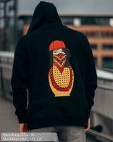Matryoshka Herren Zip Hoodie mit Reißverschluss schwarz by SAEBIS®