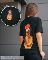 Matryoshka Damen Oversized T-Shirt schwarz by SAEBIS®