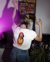 Matryoshka Damen Oversized T-Shirt weiß by SAEBIS®