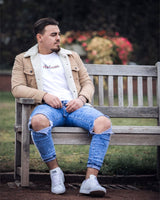 (No) Love Herren T-Shirt weiß by SAEBIS®