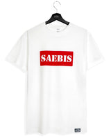 SAEBIS® Red Box Herren T-Shirt weiß