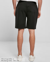Lifestyle Herren Stoff Shorts schwarz by SAEBIS®