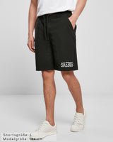 Lifestyle Herren Stoff Shorts schwarz by SAEBIS®