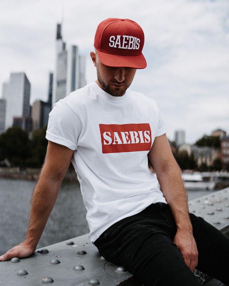 SAEBIS® Snapback rot für Herren & Damen