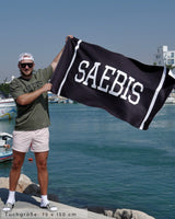 Lifestyle Strandtuch schwarz by SAEBIS®