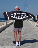 Lifestyle Strandtuch schwarz by SAEBIS®