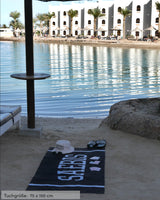 Lifestyle Strandtuch schwarz by SAEBIS®
