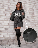 Lifestyle Damen Oversized T-Shirt washed schwarz by SAEBIS®