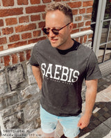 Lifestyle Herren T-Shirt washed schwarz by SAEBIS®