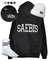 SAEBIS® Herren Frühjahrs-Paket bestehend aus Ribbed Beanie | Lifestyle Zip Hoodie | Socken weiß