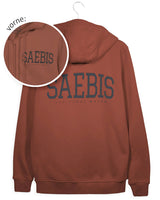 Lifestyle Herren Zip Hoodie mit Reißverschluss Bären-braun by SAEBIS®