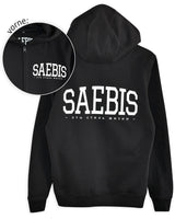 Lifestyle Damen Oversized Zip Hoodie mit Reißverschluss schwarz by SAEBIS®