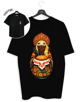 SLAVIC GIRL BLOND - Damen Oversized T-Shirt schwarz by SAEBIS®