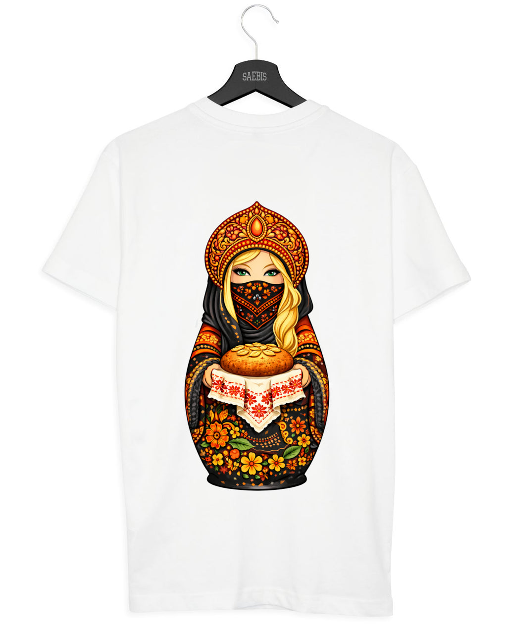 SLAVIC GIRL BLOND - Damen Oversized T-Shirt weiß by SAEBIS®