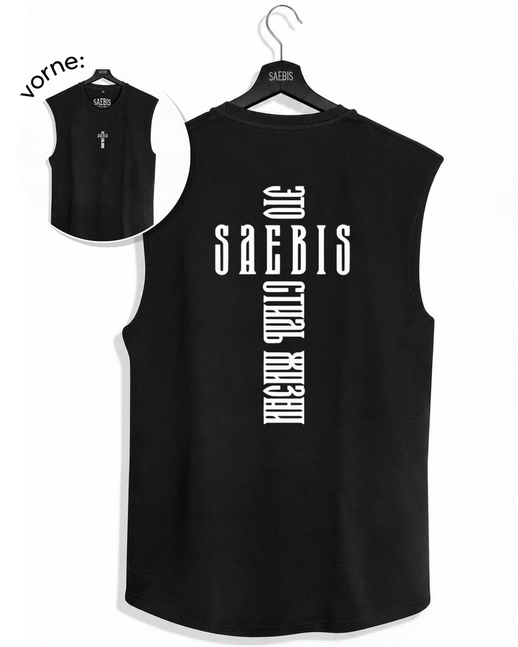 KREST Herren Sleeveless Shirt schwarz by SAEBIS®