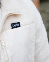 Lifestyle Damen Oversized Teddy Jacke mit Stehkragen by SAEBIS®