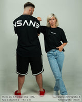 INSANE Herren Oversized T-Shirt schwarz by SAEBIS®