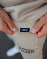 Lifestyle Herren Sweater beige mit Stickerei by SAEBIS®