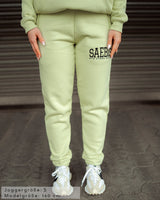 Lifestyle Damen Jogginghose mintgrün mit Stickerei by SAEBIS®