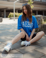 Lifestyle Damen T-Shirt Kleid königsblau by SAEBIS®