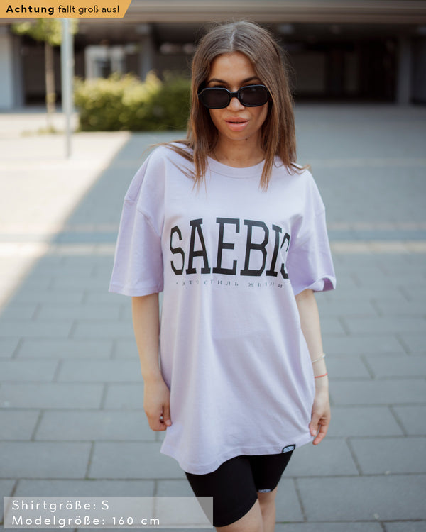 Lifestyle Damen T-Shirt Kleid violett by SAEBIS®