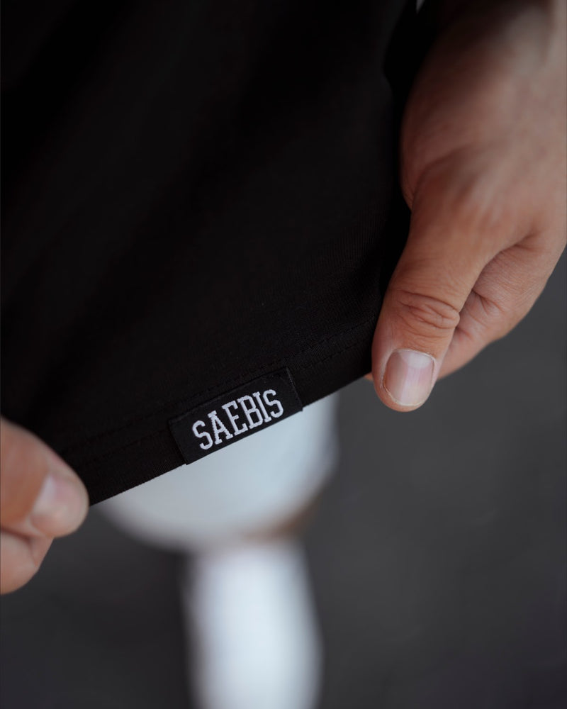 Lifestyle Herren Extra Oversized Premium T-Shirt schwarz by SAEBIS®