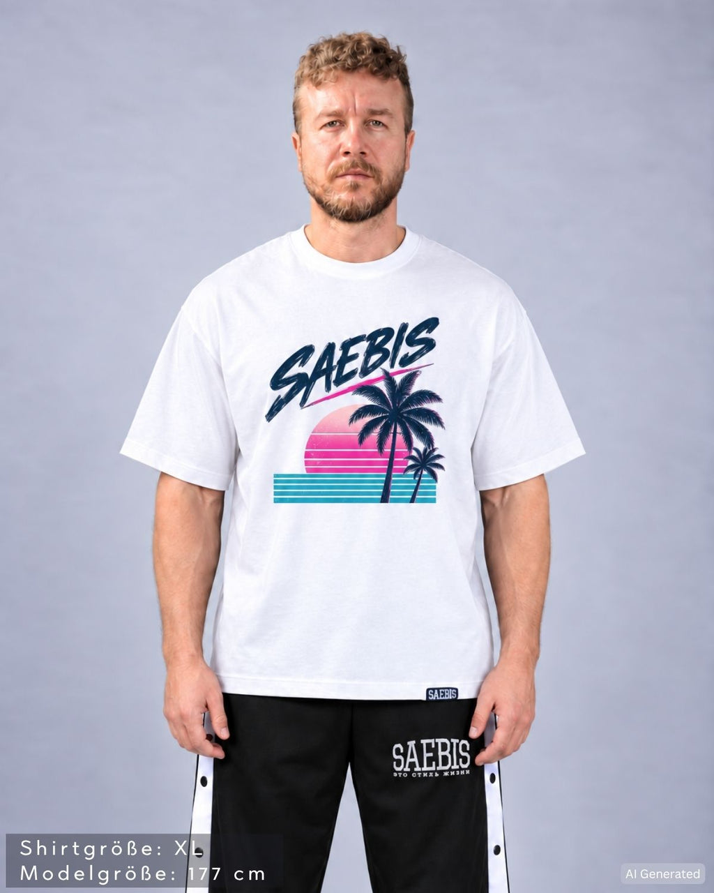 SAEBIS® 80er Herren T-Shirt by SAEBIS®